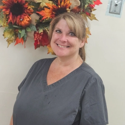 Tania McPherson, dental team member at Fitchburg dental practice, smiling warmly.